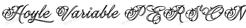 Hoyle Variable PERSONAL USE字体转换